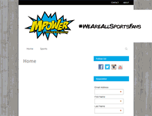 Tablet Screenshot of mpower-sports.com